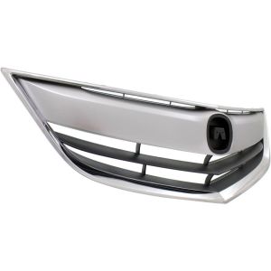 ACURA ILX GRILLE ASSEMBLY CHR/DK-GRAY (W/UPPER&OUTER CHROME MLDG) OEM#71121TX6A11-PFM 2013-2015 PL#AC1200117