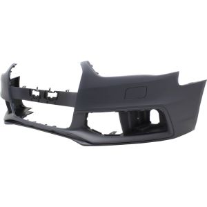 AUDI A4 SEDAN  / WAGON  FRONT BUMPER COVER PRIMED (W/WASHER)(WO/WARNING SYSTEM)(W/SQUARE TOW COVE OEM#8K0807065EGRU 2013-2016 PL#AU1000180
