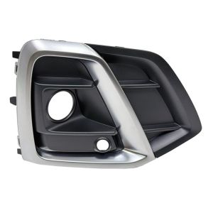 AUDI Q5 / Q5 E / SQ5 FOG LAMP COVER RIGHT (Passenger Side) TXT-BLACK/SILVER MLDG (EXC Q5 WO/S-LINE) OEM#80A807680AGCOX 2021-2024 PL#AU1039162