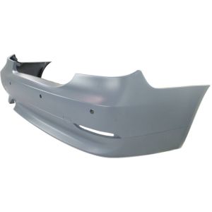 BMW BMW 5 SERIES (SEDAN) REAR BUMPER COVER PRIMED (W/Sensor)(W/O M Pkg) OEM#51127077940 2004-2007 PL#BM1100139