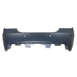 BMW BMW 5 SERIES (SEDAN) REAR BUMPER COVER PRIMED W/SENSOR(W/M Pkg) OEM#51127897222 2004-2010 PL#BM1100161