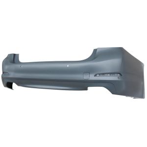 BMW BMW 5 SERIES (SEDAN) REAR BUMPER COVER PRIMED (540i WO/M PKG)(WO/LUXURY PKG)(W/SENSOR)(WO/PARK SYS) OEM#51127475592 2017-2020 PL#BM1100379