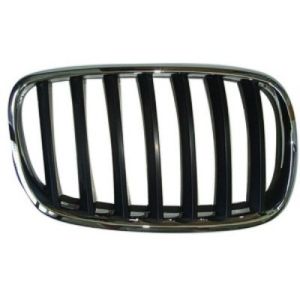 BMW BMW X6 E71 GRILLE RIGHT (Passenger Side) CHR/BLK ( TO 4-12 ) OEM#51137157688 2010-2014 PL#BM1200181