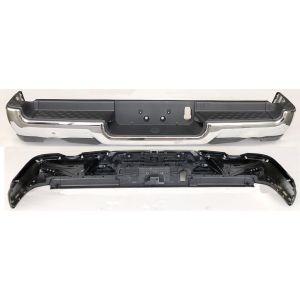 DODGE TRUCKS & VANS DODGE/PU  (R1500) REAR STEP BMP ASSY CHROME (WO/PK SENSOR)(DUAL EXHAUST) OEM#68404443AB-PFM 2019-2022 PL#CH1103145