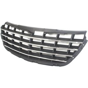 CHRYSLER PACIFICA GRILLE CHR/GRAY OEM#4857625AB 2004-2006 PL#CH1200277