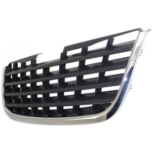 CHRYSLER TOWN & COUNTRY GRILLE CHR/BLK (BLACK CENTER) OEM#5113127AA 2008-2010 PL#CH1200322