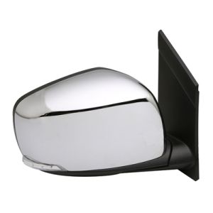 CHRYSLER TOWN & COUNTRY DOOR MIRROR LEFT (Driver Side) PWR/HTD/SIGNAL/PWR-FOLD (WO/SIDE OBJECT)(CHROME CVR) OEM#5113353AL 2008-2016 PL#CH1320386