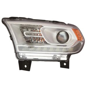 DODGE TRUCKS & VANS DURANGO HEAD LAMP ASSY LEFT (Driver Side) (Driver Side) (HID)(CHROME) OEM#68261179AH 2016-2020 PL#CH2502298