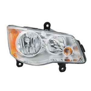 CHRYSLER TOWN & COUNTRY HEAD LAMP ASSEMBLY RIGHT (Passenger Side) (HALOGEN)(CHR BEZEL) LME OEM#5113336AH (P) 2008-2016 PL#CH2503192