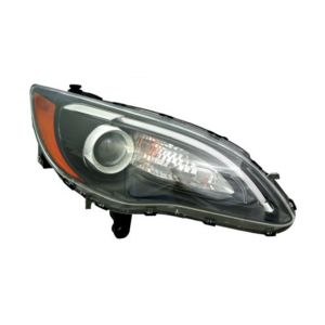 CHRYSLER 200 CONV HEAD LAMP ASSY RIGHT (Passenger Side) (S MDL)(BLACK BEZEL WO/CHROME INSERT) OEM#68088066AG 2011-2014 PL#CH2503275