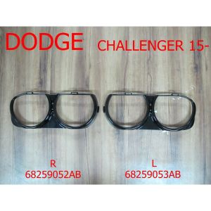 DODGE CHALLENGER HEAD LAMP BEZEL RIGHT (Passenger Side) GLOSS-BLACK (EXC SRT HELLCAT/DEMON) **CAPA** OEM#68259052AB 2015-2023 PL#CH2511101C