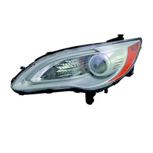 CHRYSLER 200 CONV HEAD LAMP ASSEMBLY LEFT (Driver Side) (CHROME BEZEL) **CAPA** OEM#5182591AC 2011-2014 PL#CH2518140C