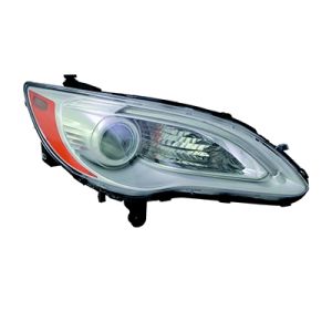 CHRYSLER 200 CONV HEAD LAMP ASSEMBLY RIGHT (Passenger Side) (CHROME BEZEL) OEM#5182590AC 2011-2014 PL#CH2519140