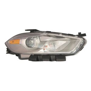 DODGE DART HEAD LAMP ASSY RIGHT (Passenger Side) (HID)(CHROME BEZEL) **CAPA** OEM#68292806AB 2013-2016 PL#CH2519144C