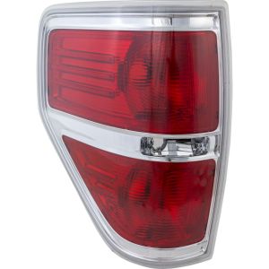 FORD TRUCKS & VANS FORD/PU F150 (EXC SVT RAPTOR) TAIL LAMP UNIT LEFT (Driver Side) (STYLESIDE)(CHROME TRIM) OEM#BL3Z13405B 2009-2014 PL#FO2818143