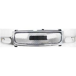 GM TRUCKS & VANS SIERRA/PU (GMC) (07 OLD STYLE) GRILLE ASSEMBLY CHR(1500 W/DENALI;1500 W/C3) OEM#19130789 1999-2007 PL#GM1200510