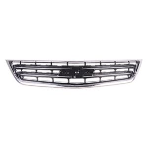 CHEVROLET IMPALA (NEW)(4pc T/L) UPPER GRILLE CHROME/BLACK W/CHROME FRAME (LTZ/PREMIER)(WO/ADAPTIVE CRUIS OEM#23354888 2014-2020 PL#GM1200717