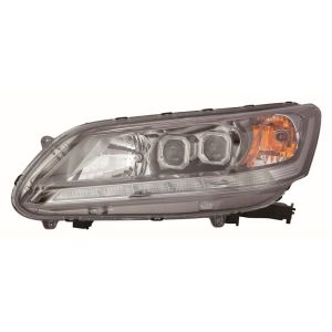 HONDA ACCORD SEDAN HEAD LAMP ASSEMBLY LEFT (Driver Side) (LED)(W/DRL)**CAPA** OEM#33150T2AA51 2013-2015 PL#HO2502152C