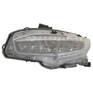 HONDA CIVIC HATCHBACK (EXC TYPE R) HEAD LAMP ASSY LEFT (Driver Side) (LED) OEM#33150TBAA23 2020-2021 PL#HO2502199