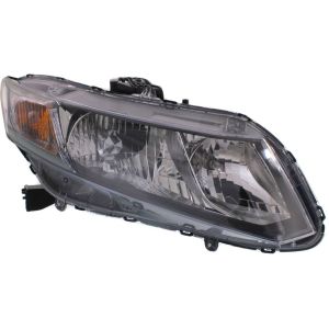HONDA CIVIC COUPE HEAD LAMP ASSEMBLY RIGHT (Passenger Side) **CAPA** OEM#33100TR0A51 2013 PL#HO2503150C