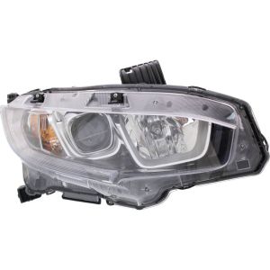 HONDA CIVIC COUPE HEAD LAMP ASSEMBLY RIGHT (Passenger Side) (HALOGEN) OEM#33100TBAA01 2016-2019 PL#HO2503173
