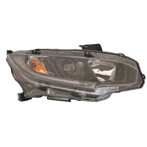 HONDA CIVIC SEDAN HEAD LAMP ASSY RIGHT (Passenger Side) (HALOGEN)(BLACK BEZEL) OEM#33100TBAA31 2019-2021 PL#HO2503192