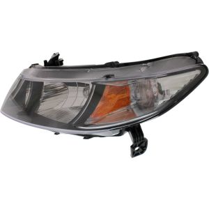 HONDA CIVIC COUPE HEAD LAMP UNIT LEFT (Driver Side) (CLEAR SIGN LENS) **CAPA** OEM#33151SVAA51 2009-2011 PL#HO2518126C