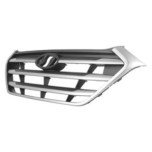 HYUNDAI TUCSON  GRILLE PTD-BLACK W/SILVER GRAY MLDG(WO/PEDESTIAN REC)(From 5-16-16)**CAPA** OEM#86350D3000GAL 2017-2018 PL#HY1200208C