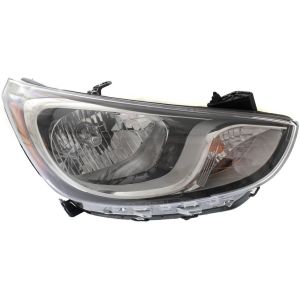 HYUNDAI ACCENT HATCHBACK HEAD LAMP ASSEMBLY RIGHT (Passenger Side) (HALOGEN) **CAPA** OEM#921021R010 2012-2014 PL#HY2503163C