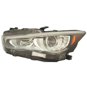 INFINITI Q50 HYBRID HEAD LAMP ASSEMBLY LEFT (Driver Side) (WO/ADAPTIVE)**CAPA** OEM#260606HH7A 2018-2023 PL#IN2502179C