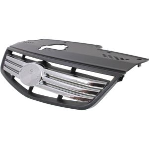 KIA RIO SEDAN GRILLE CHR/BLK (BAR TYPE) **CAPA** OEM#863611G210 2007-2009 PL#KI1200129C