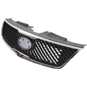 KIA FORTE SEDAN GRILLE ASSEMBLY BLACK (W/CHR MLDG) OEM#863501M010 2010 PL#KI1200139