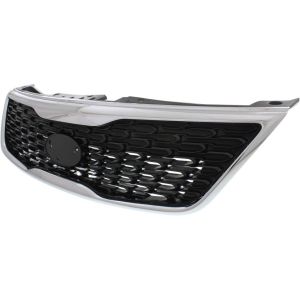 KIA SORENTO GRILLE ASSEMBLY CHR/BLK (LX/EX) OEM#863501U500 2014-2015 PL#KI1200155