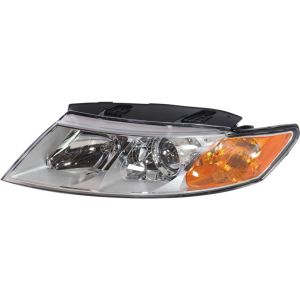 KIA OPTIMA (New Style)(W/1PC HEAD/LAMP) HEAD LAMP ASSEMBLY LEFT (Driver Side) (CHROME BEZEL) OEM#921012G530 2009-2010 PL#KI2502151