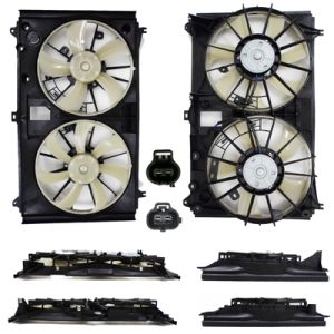 LEXUS LS 600h RADIATOR & A/C FAN ASSY(DUAL FAN) OEM#1671138100-PFM 2008-2016 PL#LX3115124