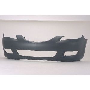 MAZDA MAZDA3 FRONT BUMPER COVER PRIMED (SD-STD)(WO/BUILT IN FOG LAMP TRIM)**CAPA** OEM#BNYP5003XEBB 2004-2006 PL#MA1000196C