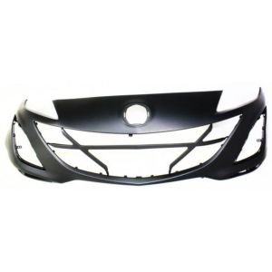 MAZDA MAZDA3 FRONT BUMPER COVER PRIMED (2.0L /2.5L)(MESH TYPE FOG COVER)**CAPA** OEM#BBN250031KBB 2010-2011 PL#MA1000224C