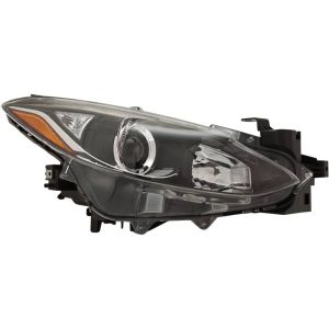 MAZDA MAZDA3 HEAD LAMP RIGHT (Passenger Side) (HALOGEN) **CAPA** OEM#BPW1510K0 2014-2016 PL#MA2503144C