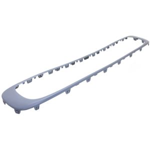 MINI COOPER CLUBMAN FRONT BUMPER GRILLE TRIM PRIMED (W/CHR)(BASE MDL)(WO/JOHN COOPER WORKS PKG) **CAPA** OEM#51117268752 2011-2014 PL#MC1037103C