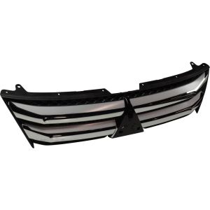 MITSUBISHI ECLIPSE CROSS GRILLE BLACK W/CHROME/SILVER MLDG OEM#7450B505 2018-2020 PL#MI1200272