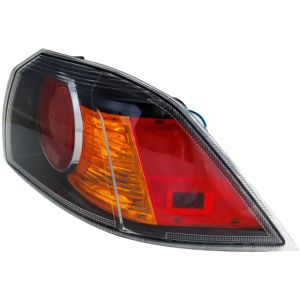 MITSUBISHI LANCER EVOLUTION  TAIL LAMP ASSY RIGHT (Passenger Side) (OUTER)(BLACK BEZEL)**CAPA** OEM#8330A622 2009-2015 PL#MI2805103C