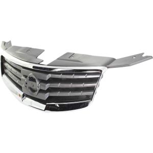 NISSAN(DATSUN) MAXIMA GRILLE PTD/SLV-BLK W/CHR FRAME OEM#62070ZK30B 2007-2008 PL#NI1200227