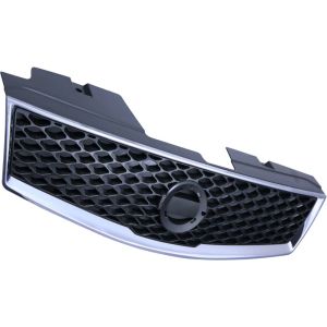 NISSAN(DATSUN) SENTRA GRILLE CHR/DK-GRAY (2.0L SR/Special Edition)(2.5L)(HONEYCOMB) OEM#62070ZE90B 2007-2012 PL#NI1200235