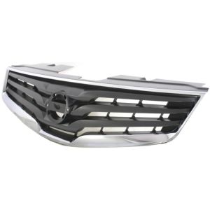 NISSAN(DATSUN) SENTRA GRILLE CHR/DK-SLV (2.0L )(EXC SR/Special Edition) OEM#62070ZT50A 2010-2012 PL#NI1200237