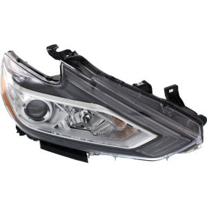 NISSAN(DATSUN) ALTIMA SEDAN HEAD LAMP ASSEMBLY RIGHT (Passenger Side) (HALOGEN)(WO/LED DRL)(CHR BEZEL) **CAPA** OEM#260109HS9A 2016-2018 PL#NI2503247C