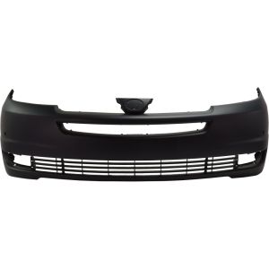 TOYOTA SIENNA FRONT BUMPER COVER PRIMED (W/Park Sensor)(W/O Radar Cruise)**CAPA** OEM#52119AE901 2004-2005 PL#TO1000270C