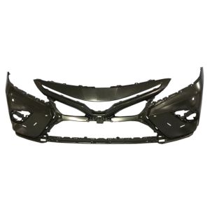 TOYOTA CAMRY HYBRID FRONT BUMPER COVER PRIMED (XSE)(W/SENSOR)(W/CAMERA)**CAPA** OEM#521190X955 2021-2024 PL#TO1000472C