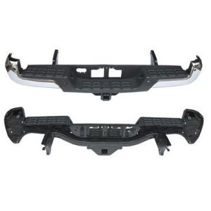 TOYOTA TACOMA REAR STEP BUMPER ASSY CHROME (W/SENSOR)(W/TOW HITCH)**CAPA** OEM#5215904030-PFM 2016-2023 PL#TO1103130C