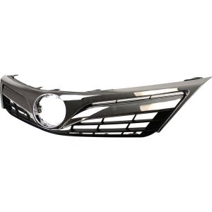 TOYOTA CAMRY GRILLE CHR/BLK (LE/XLE)(W/INNER CHROME MLDG) OEM#5310106560 2012-2014 PL#TO1200343