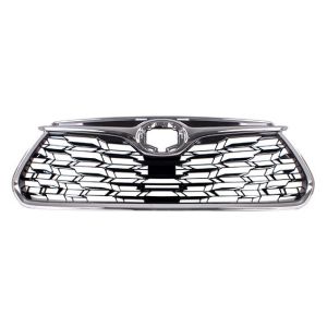 TOYOTA HIGHLANDER  GRILLE PTD-BLACK W/CHROME MLDG (WO/FRONT VIEW CAMERA)(LIMITED) OEM#531010E370 2020-2024 PL#TO1200456